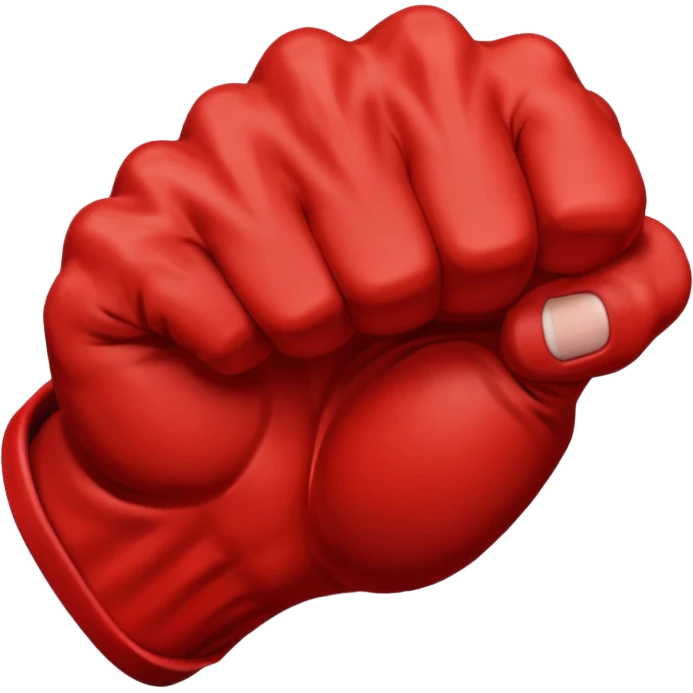 Saitama red hand punch emoji