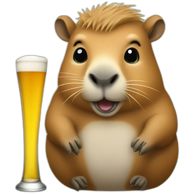 capybara beer emoji