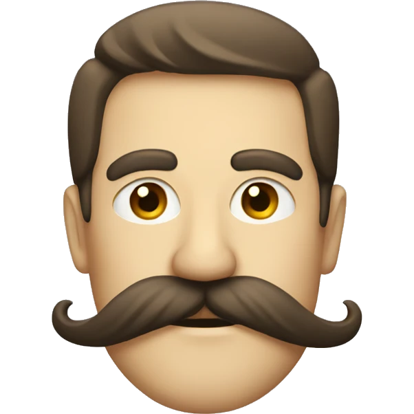 A moustach emoji