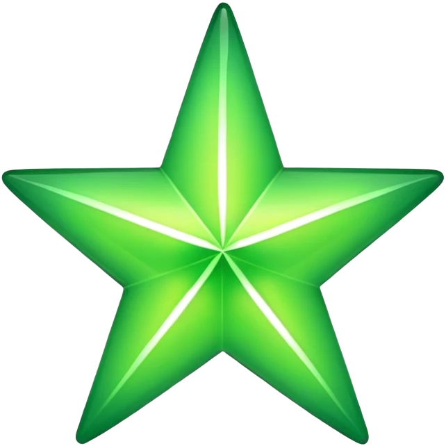 Green star emoji