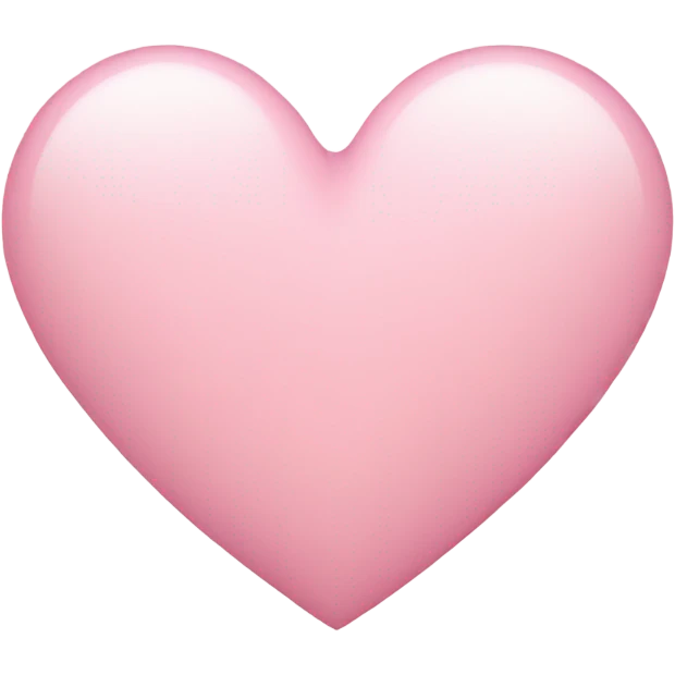 Light pink heart emoji