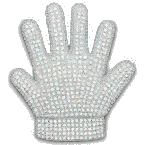white rhinestone glove emoji