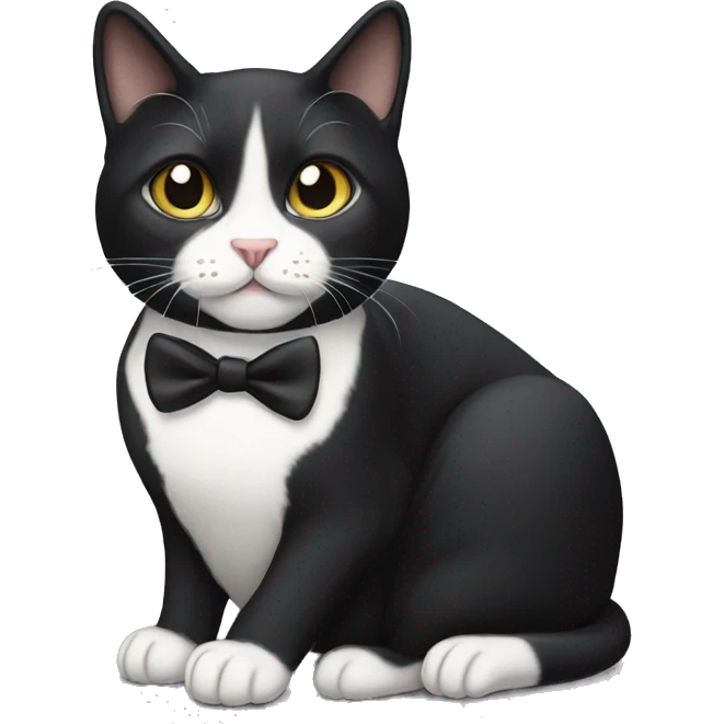 Tuxedo cat  emoji