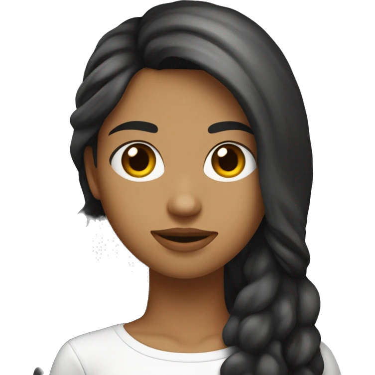 Chica blanca con pelo negro besándose con chico de piel blanca con pelo negro y barba  emoji