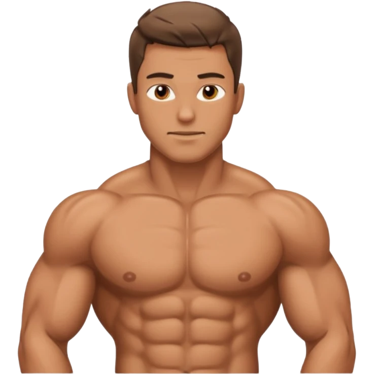Homem de costas sem camisa emoji