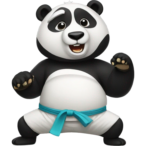 panda kung fu emoji
