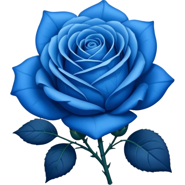 Blue rose emoji