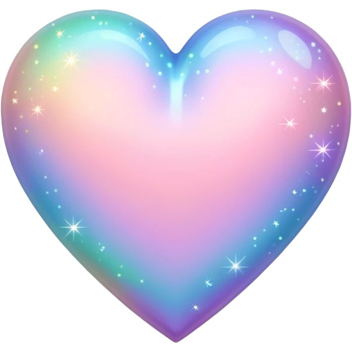 pastel heart with sparkles emoji