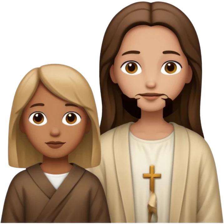 Jesus and girl  emoji