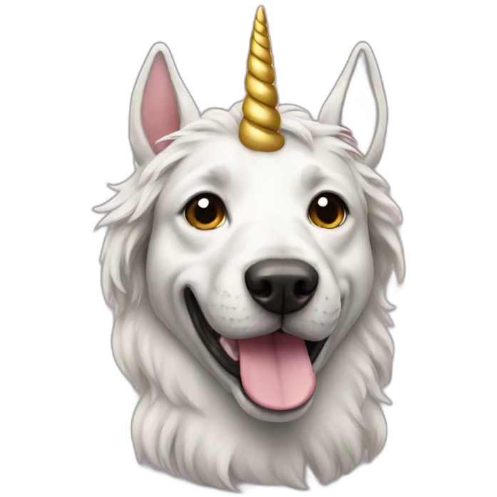 Dog unicorn emoji