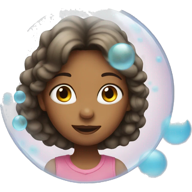 girl in a bubble emoji