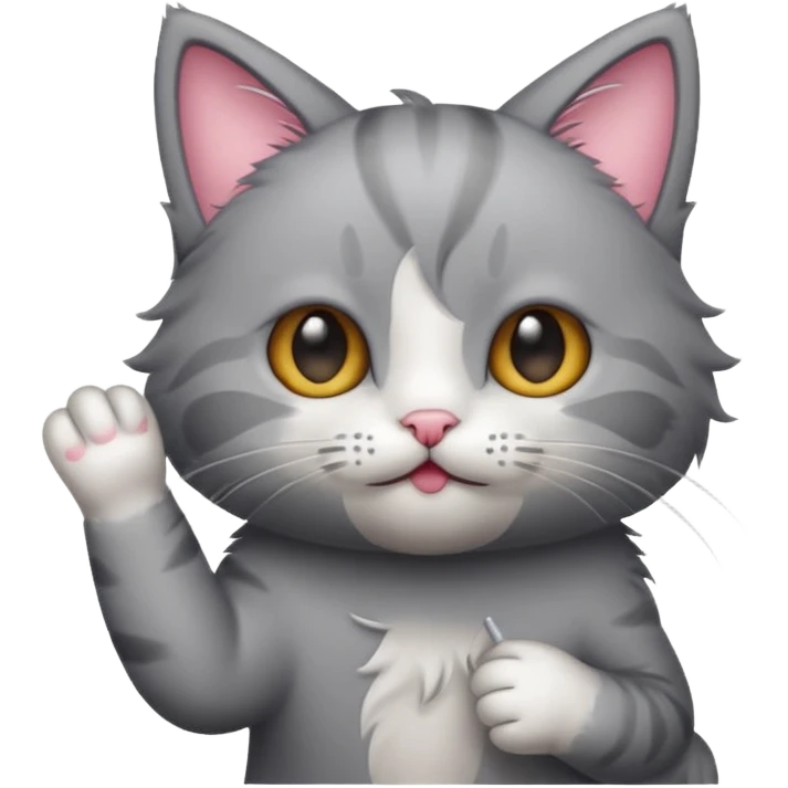 Finger kitty emoji