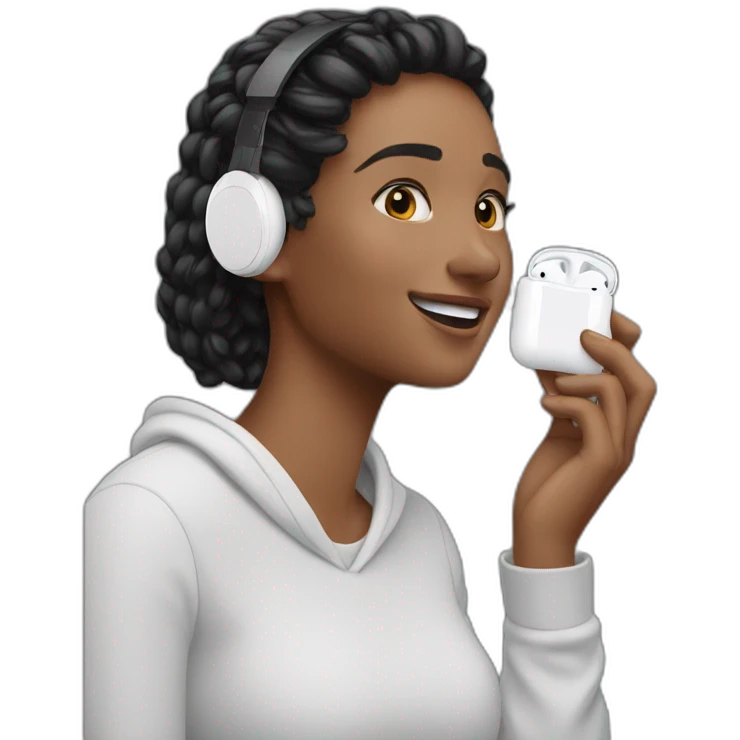 airpods black emoji