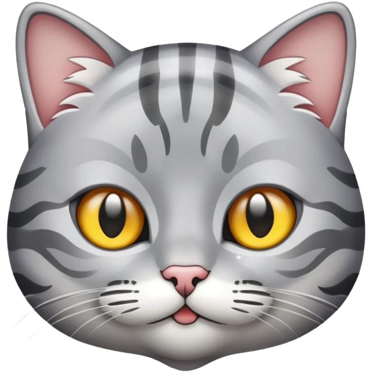 Silver tabby cat  emoji