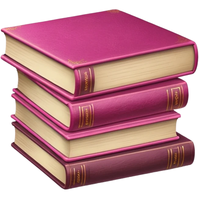 Pinker Bücherstapel  emoji