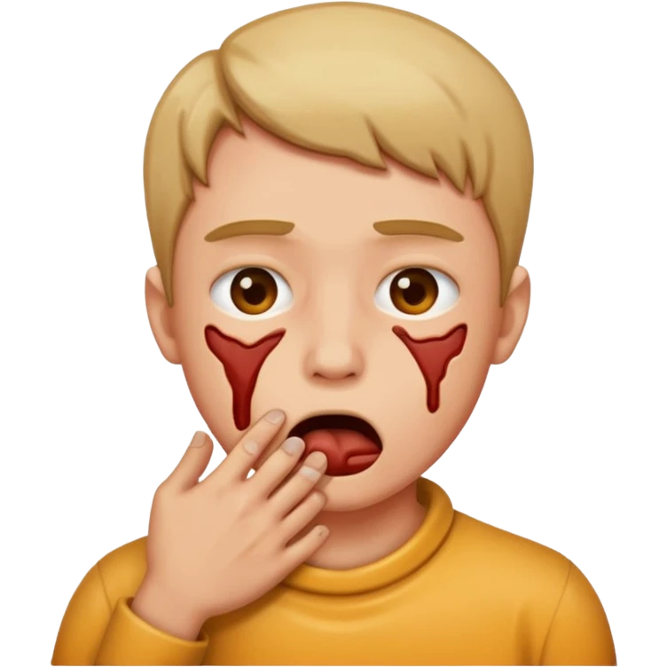 a person choking themselves  emoji