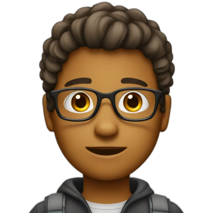 A 13 years ol designer boy emoji