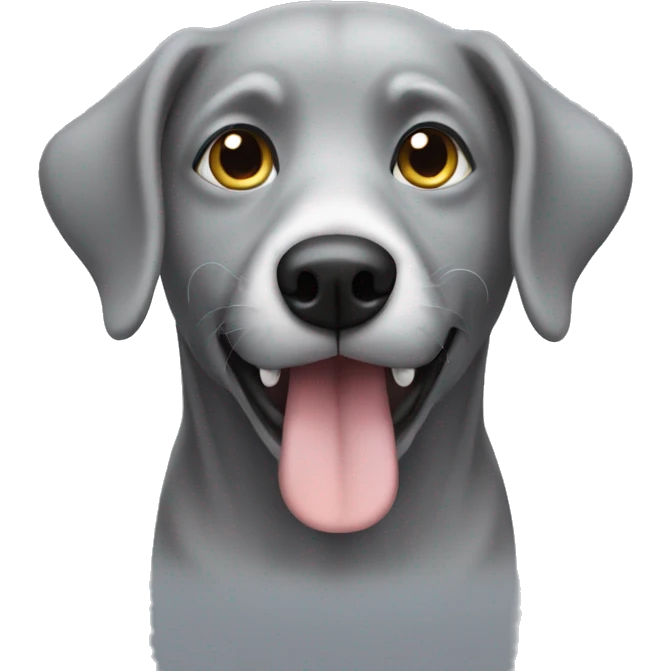 Grey dog  emoji