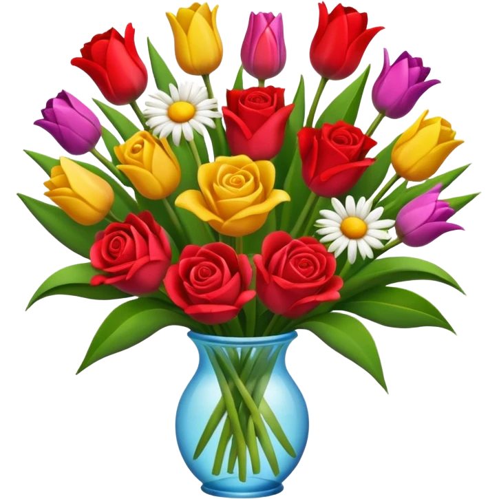 Draw a bouquet, isometric camera with a High-Angle Shot emoji