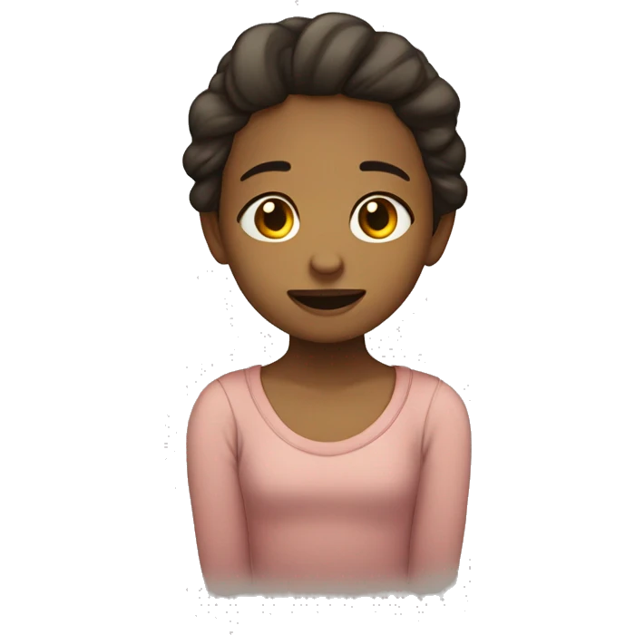 Niña durmiendo emoji