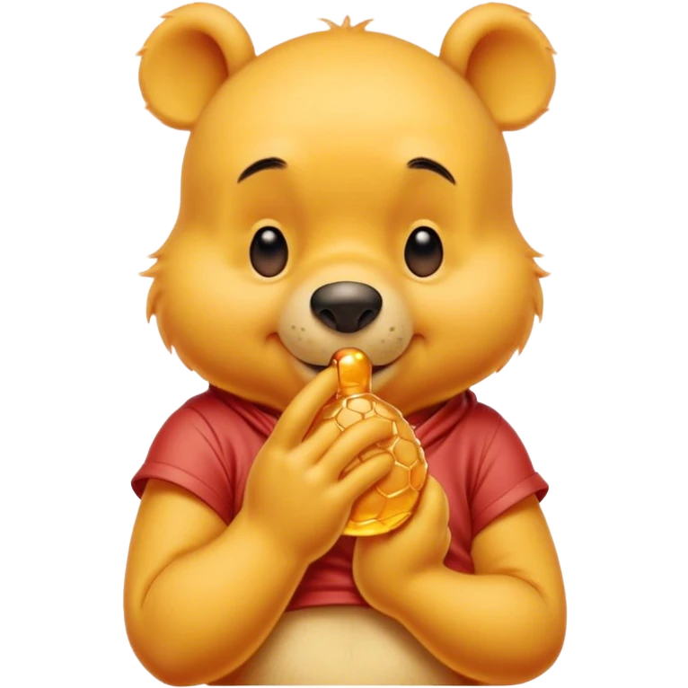 Winnie the Pooh blowing a kiss emoji