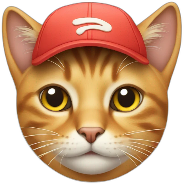 Cat with cap emoji