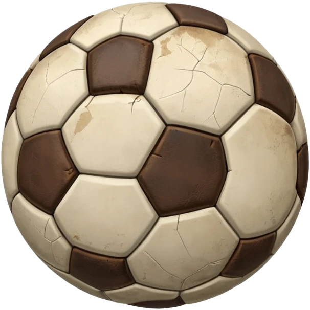 battered old soccer ball emoji
