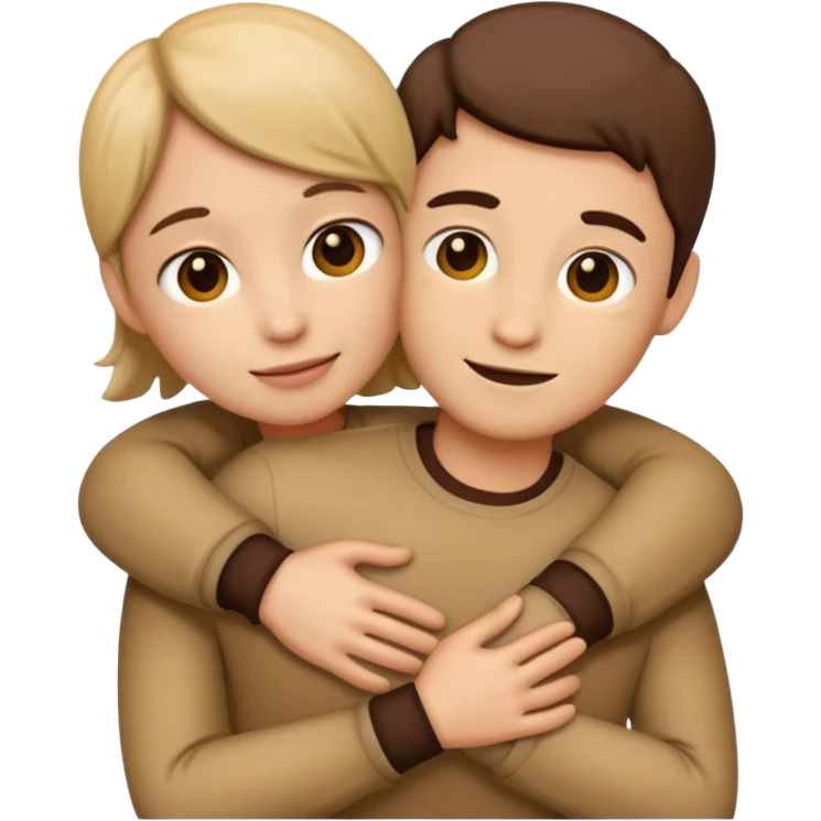 emoji de dos siluetas de persona abrazadas emoji