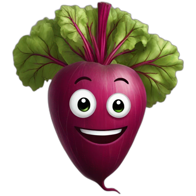 smiling beetroot face emoji