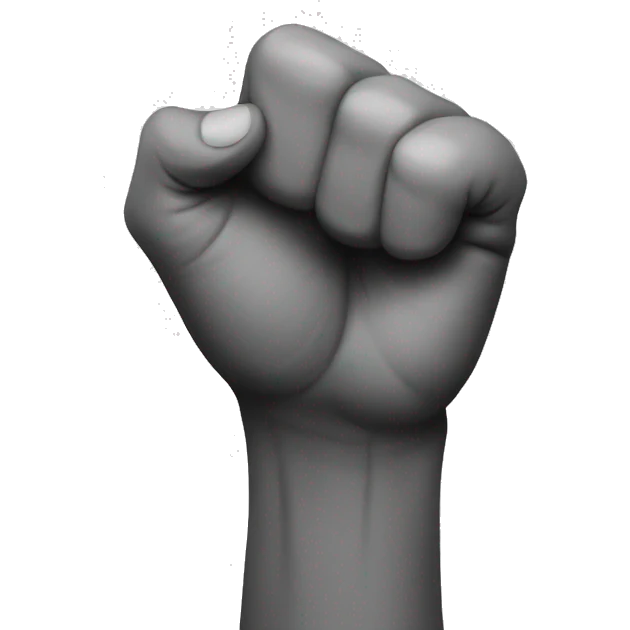 two hands at a slight upward angle with their fists closed emoji