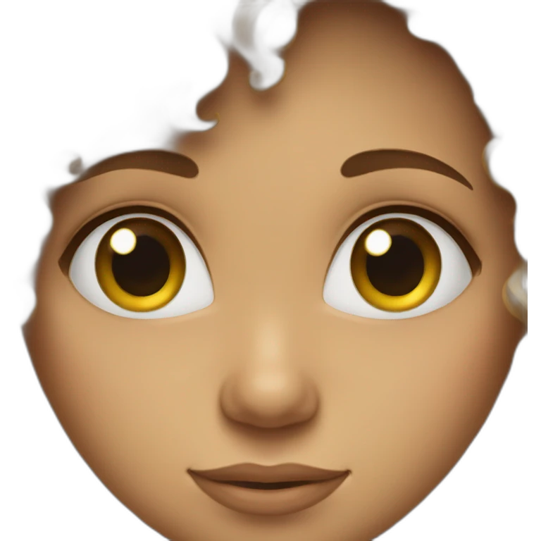 Curly haired girl emoji