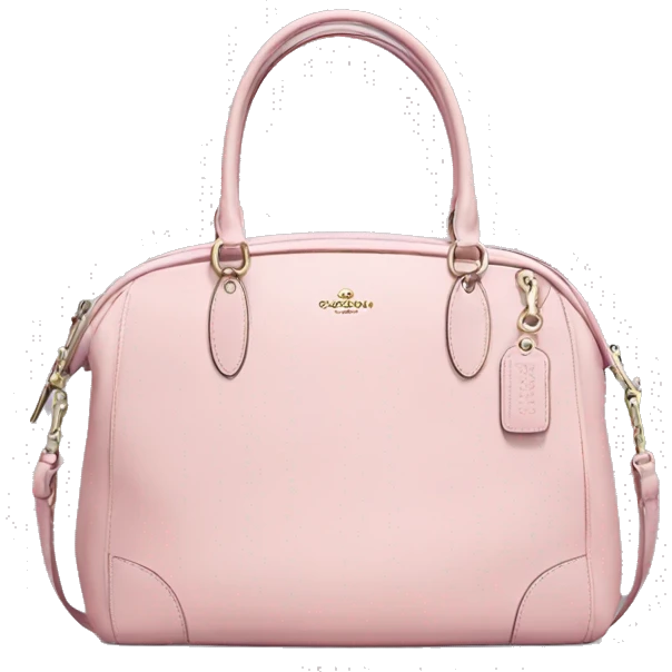 light pink coach bag emoji