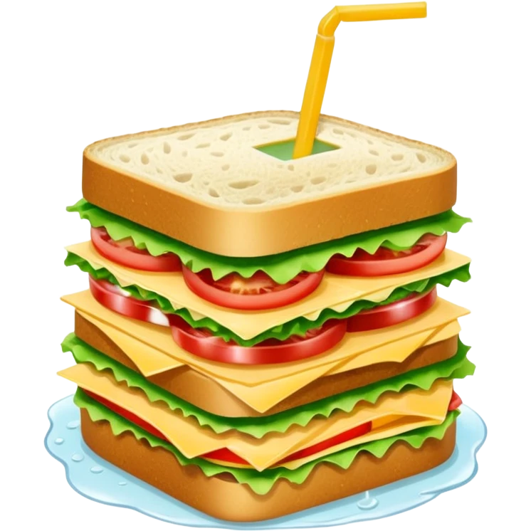 sandwiche and drink emoji
