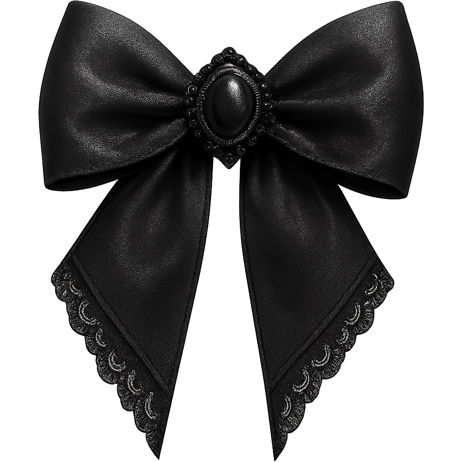 new goth bow, remove background emoji