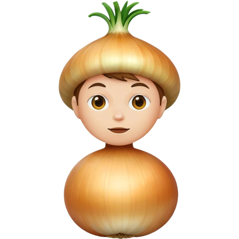 A human onion emoji