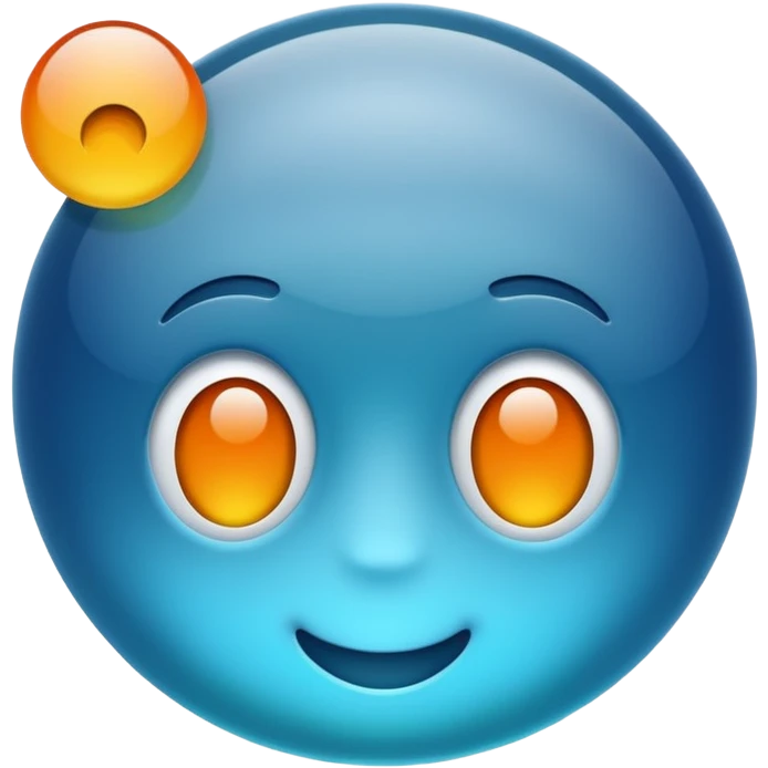 AI icon matte glass transcluscent playful colors emoji