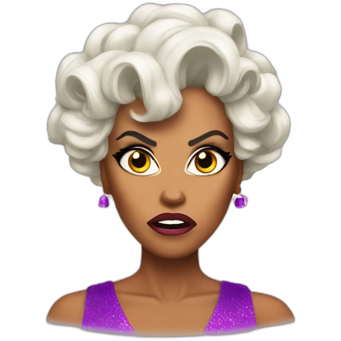 Rupaul angry emoji