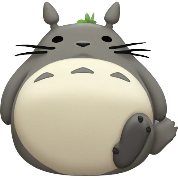 totoro sleeping emoji
