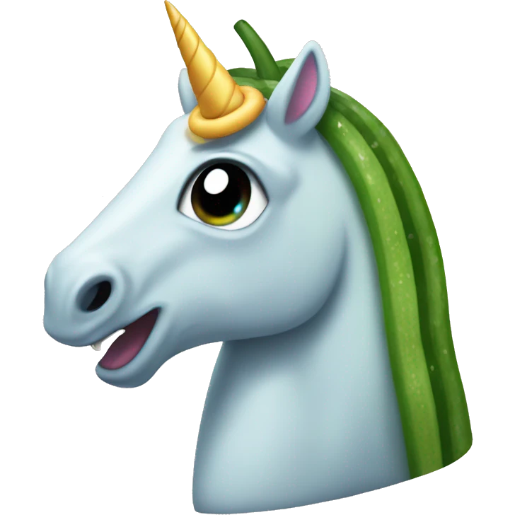 scratch the unicorn and cucumber emoji
 emoji