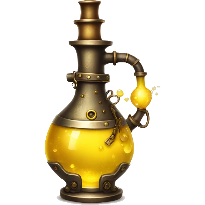 yellow magical steampunk potion emoji