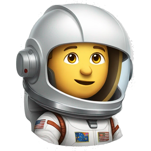 Elon Musk in a space suit with Mars logo emoji