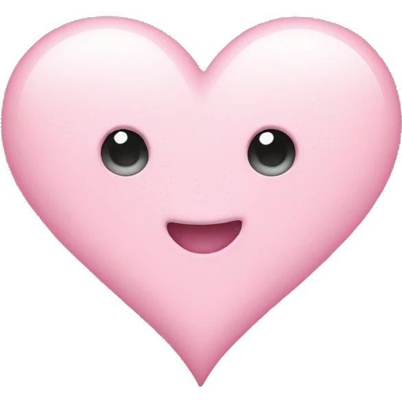 Light pink heart emoji