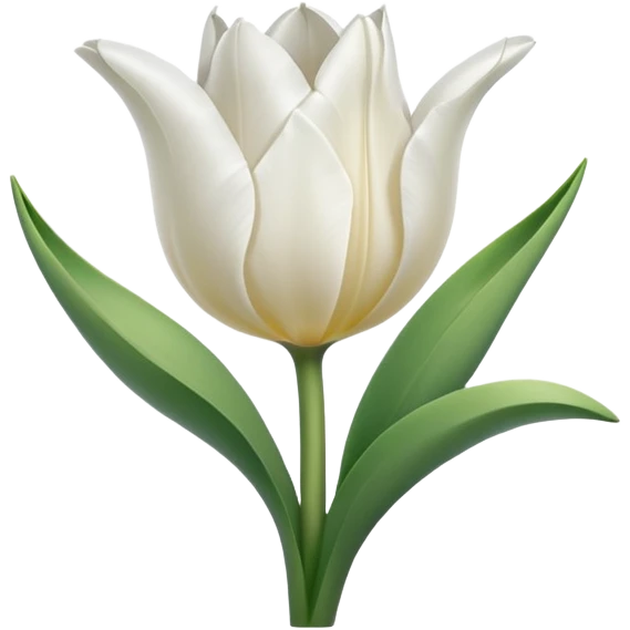 White tulip emoji