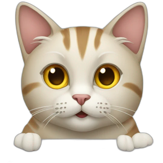 a cat working on a macbook pro emoji
