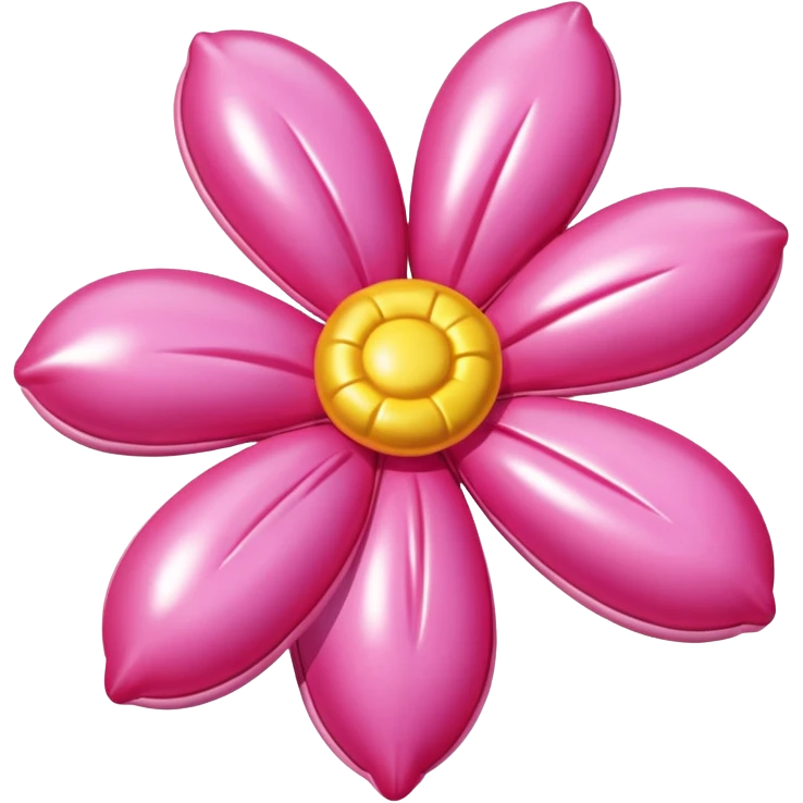   jeff koons style inflatable SPAM meat pink flower art emoji