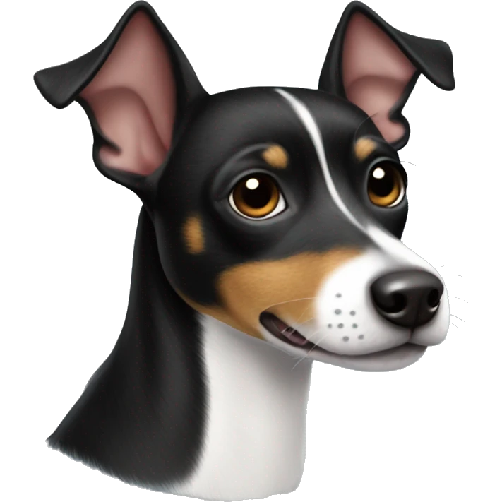All Black Rat Terrier  emoji