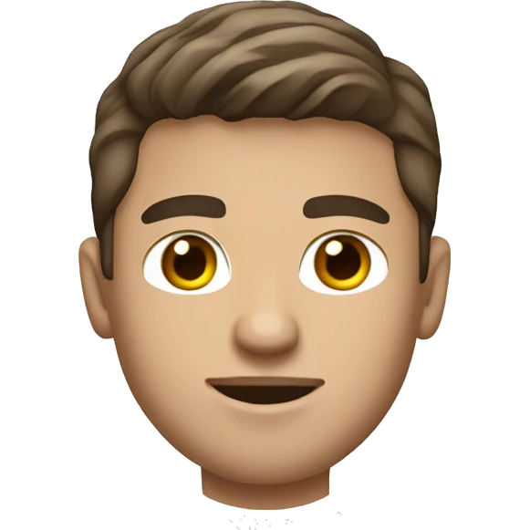 guy with brown hair and brown eyes wearing a real madrid shirt playing soccer emoji