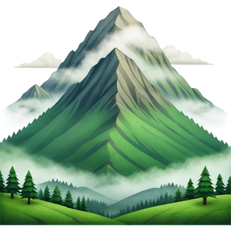 Like a foggy oregon mountain  emoji