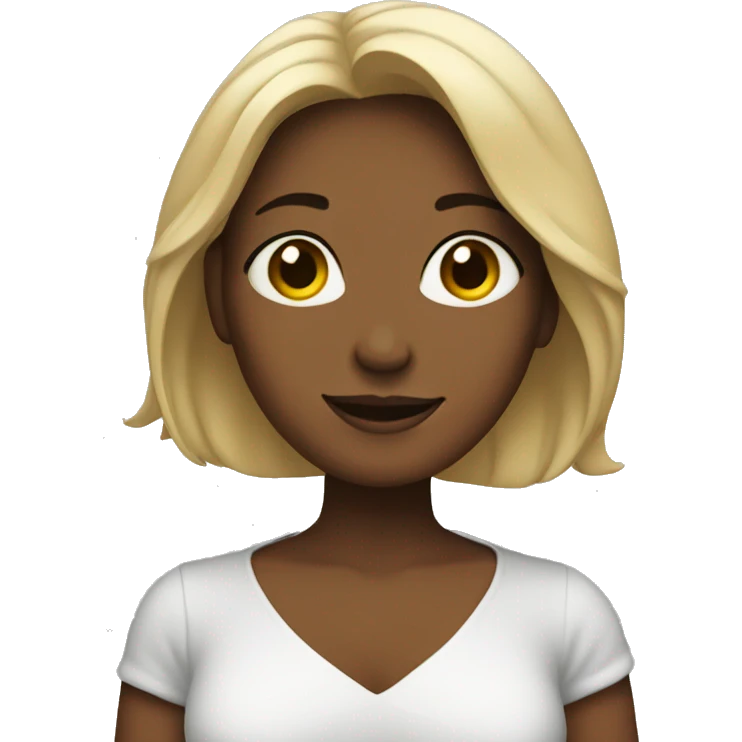Woman showing peace emoji
