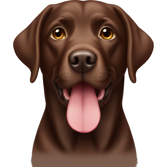 chocolate Labrador retriever emoji